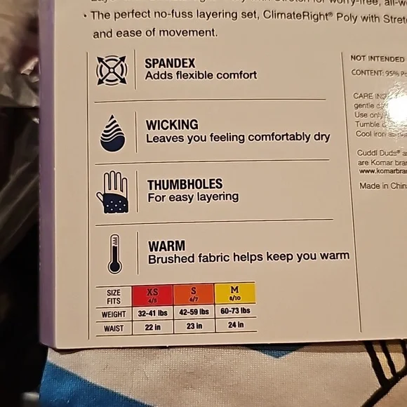 Climate Right Disney's Frozen Girls Warm Underwear Set-New - Picture 5 of 6